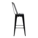 Bistro Pack Of 4 30 Black Bar Chairs