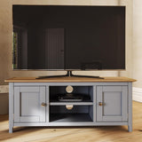 Taberno Oak 2 Door TV Unit Dove Grey