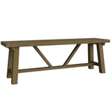 Saltash 1.4m Dining Bench - Solid Reclaimed Natural Pine
