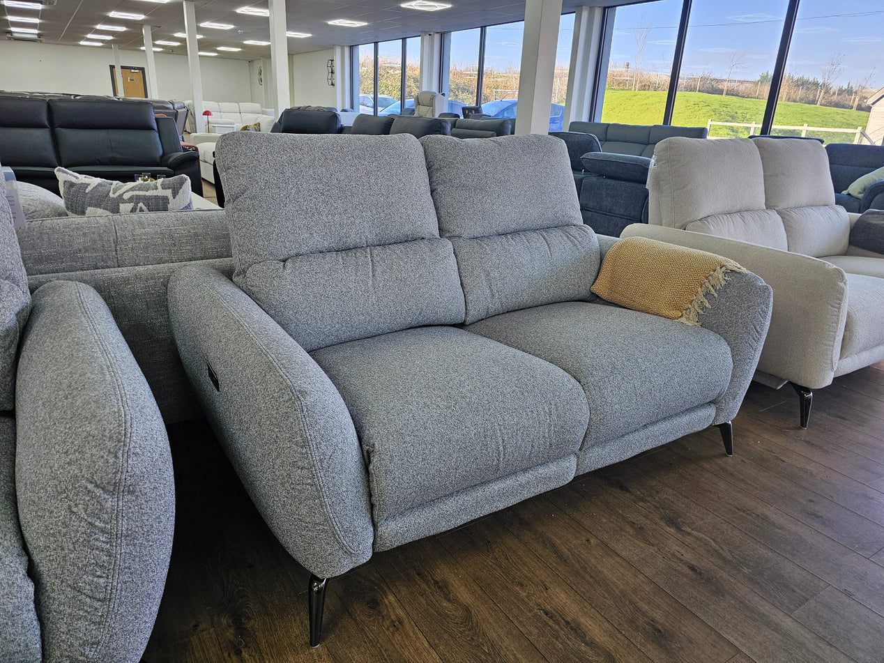 Sorrento Electric Recliner Grey 2 Seater