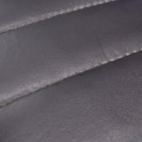 Artisan Grey Bench Genuine Leather Black Frame