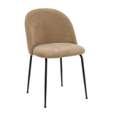 Monaco White Sintered Stone Dining Table With 4 Flaxen Upholstered Chairs