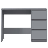 FWStyle Stora 3 Drawer Dressing Table - Matt Dark Grey
