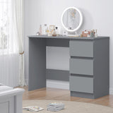 FWStyle Stora 3 Drawer Dressing Table - Matt Dark Grey
