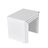 Adore Florida Matt White Nest of 3 Tables - Space-Saving Side Tables