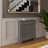 FWStyle Geometric Pattern Small Grey Radiator Cover