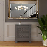 FWStyle Geometric Pattern Small Grey Radiator Cover