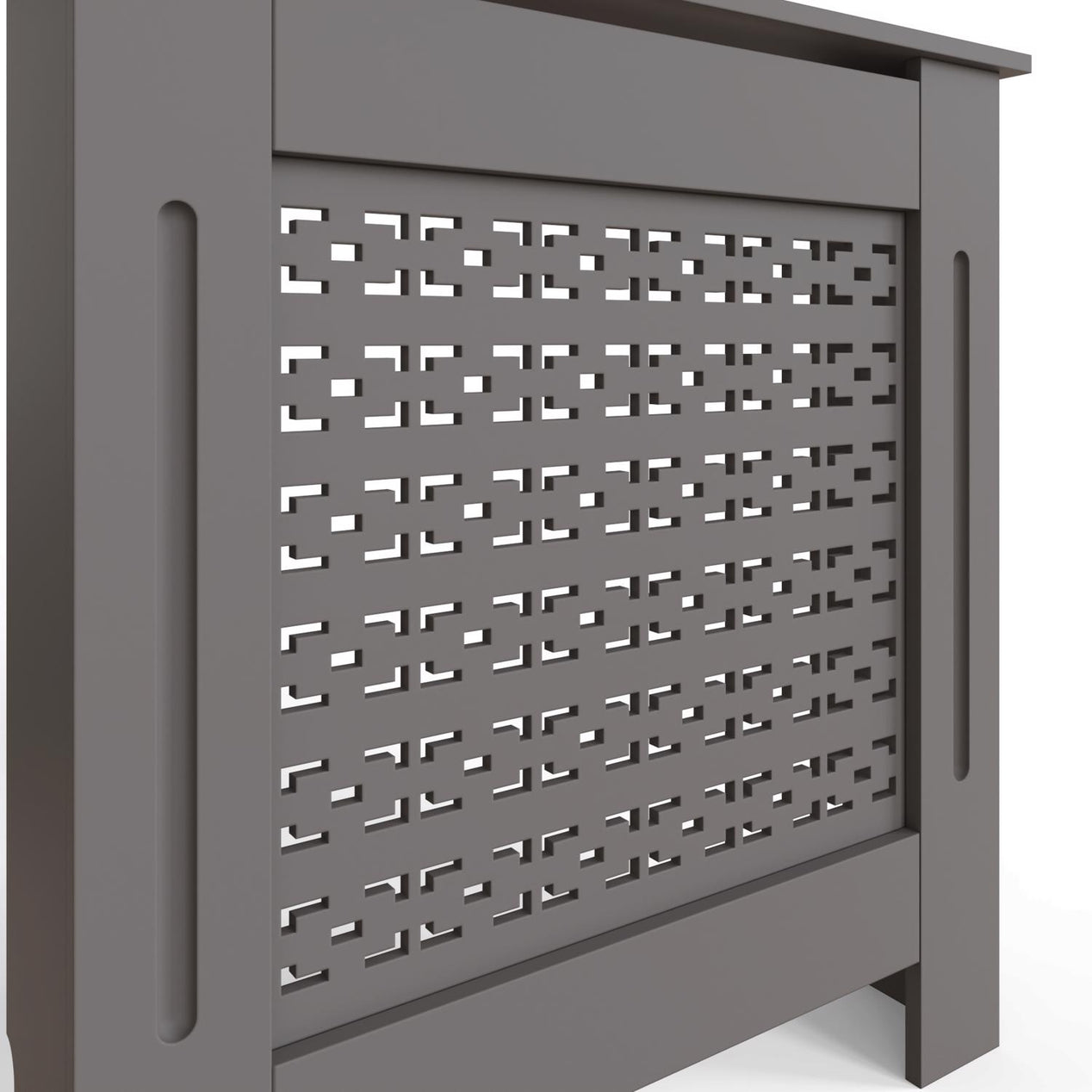 FWStyle Geometric Pattern Small Grey Radiator Cover