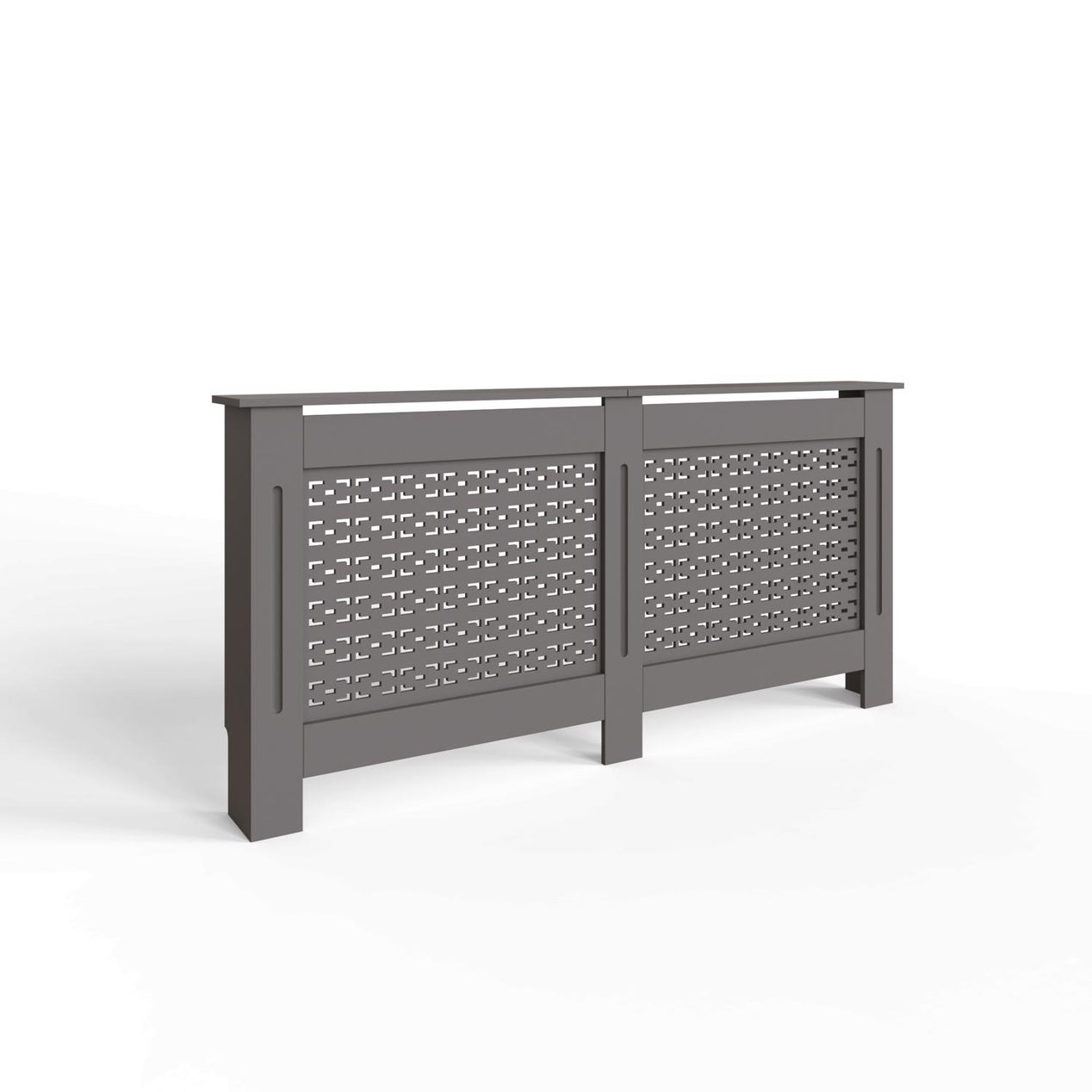FWStyle Geometric Pattern Extra Large Grey Radiator Cover
