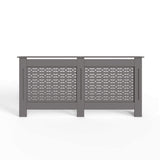 FWStyle Geometric Pattern Extra Large Grey Radiator Cover