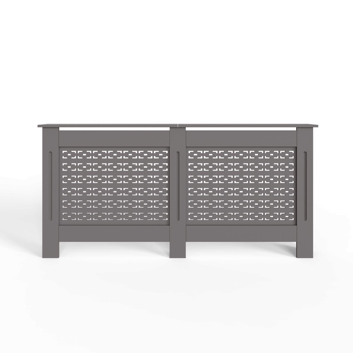 FWStyle Geometric Pattern Extra Large Grey Radiator Cover