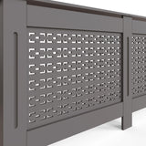 FWStyle Geometric Pattern Extra Large Grey Radiator Cover