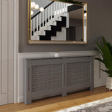 FWStyle Geometric Pattern Extra Large Grey Radiator Cover