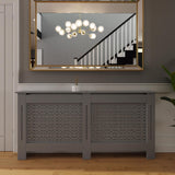 FWStyle Geometric Pattern Extra Large Grey Radiator Cover
