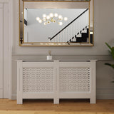 FWStyle Geometric Pattern Large White Radiator Cover