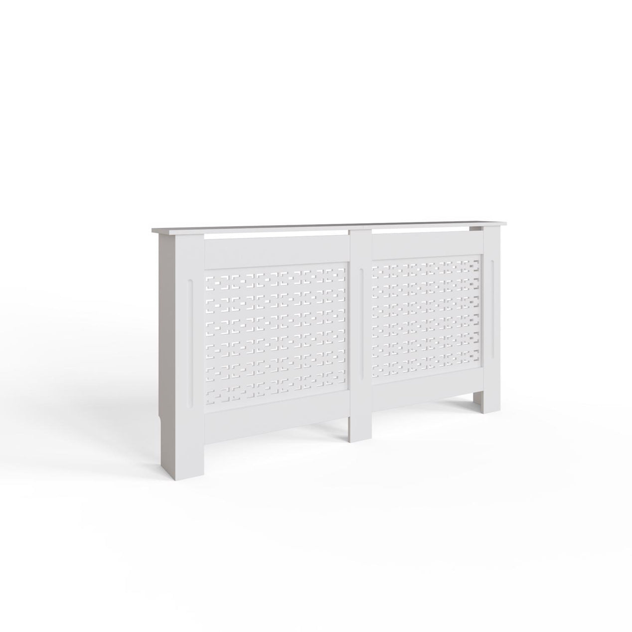 FWStyle Geometric Pattern Large White Radiator Cover