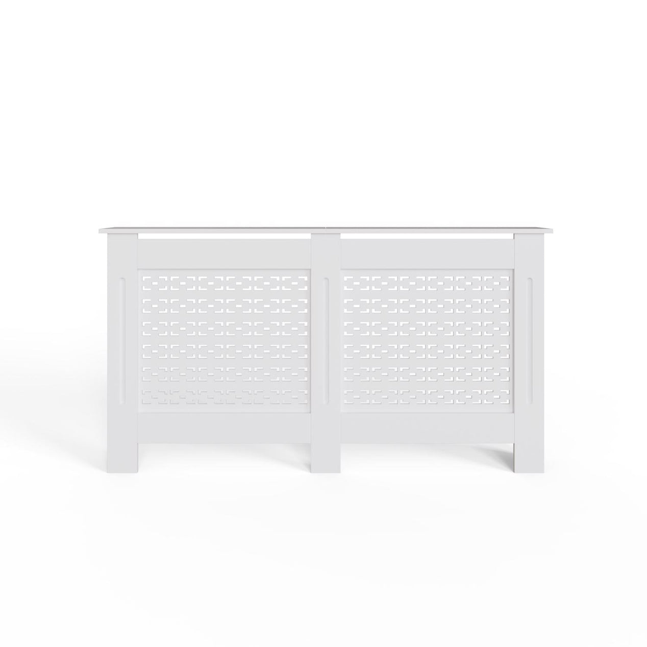 FWStyle Geometric Pattern Large White Radiator Cover