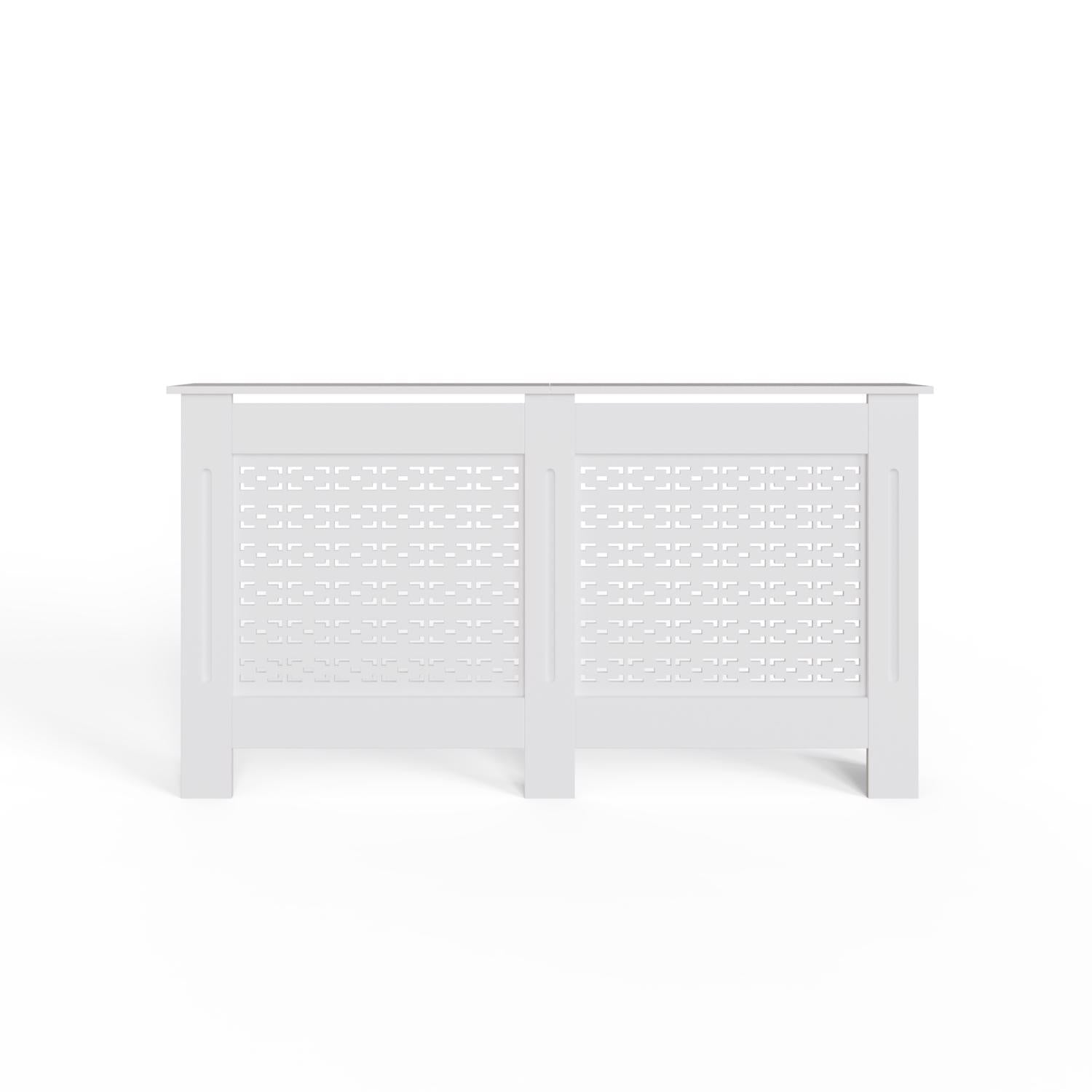 FWStyle Geometric Pattern Large White Radiator Cover