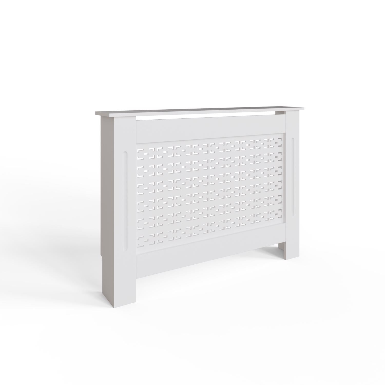 FWStyle Geometric Pattern Medium White Radiator Cover