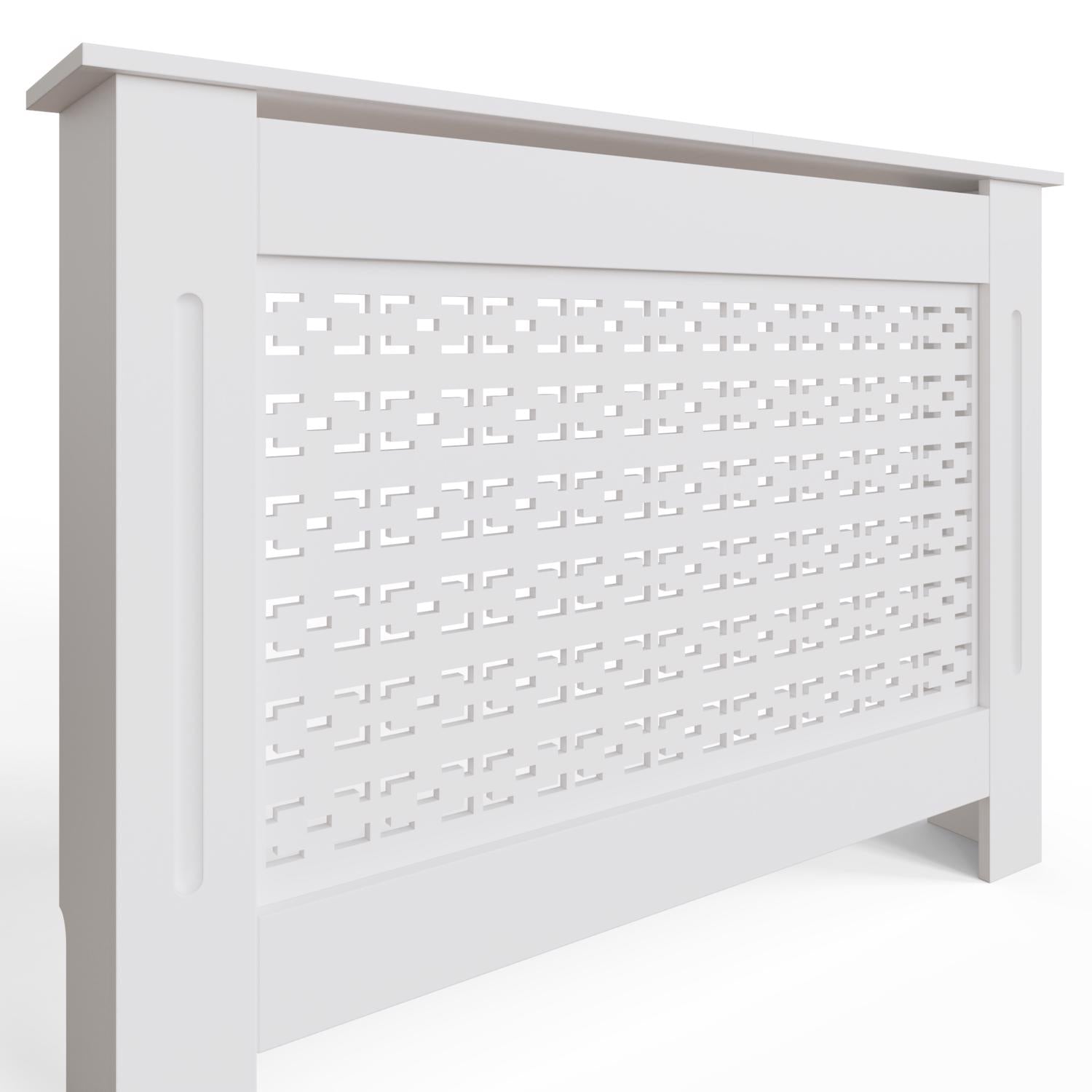 FWStyle Geometric Pattern Medium White Radiator Cover