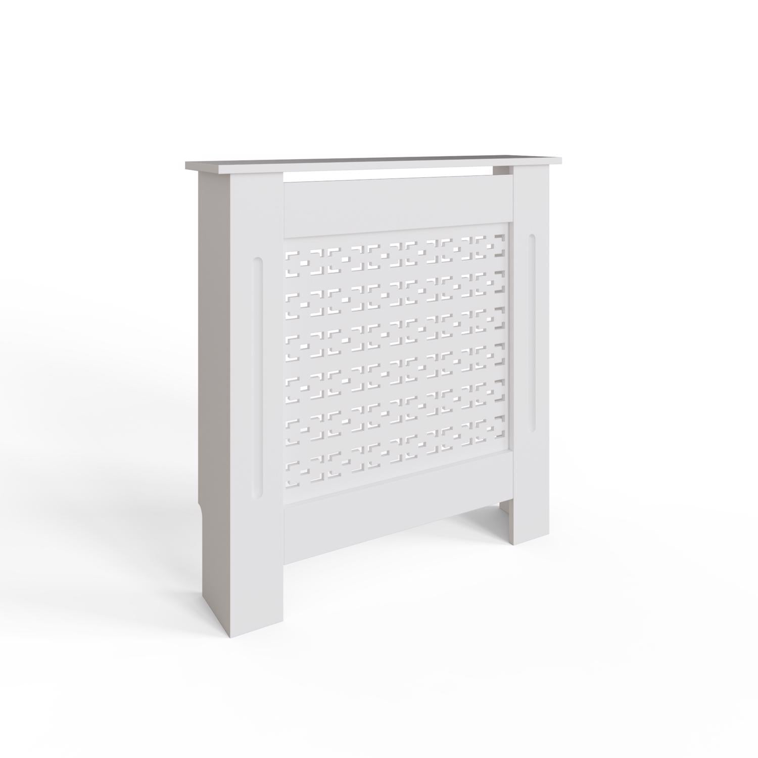 FWStyle Geometric Pattern Small White Radiator Cover
