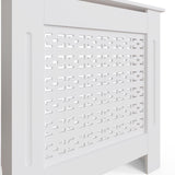 FWStyle Geometric Pattern Small White Radiator Cover