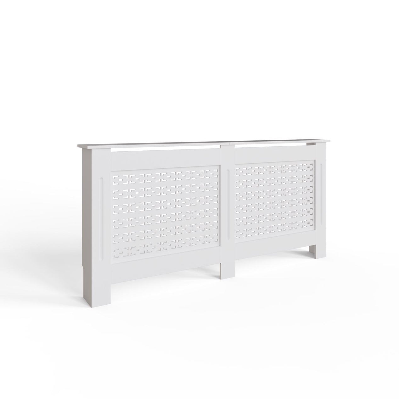 FWStyle Geometric Pattern Extra Large White Radiator Cover