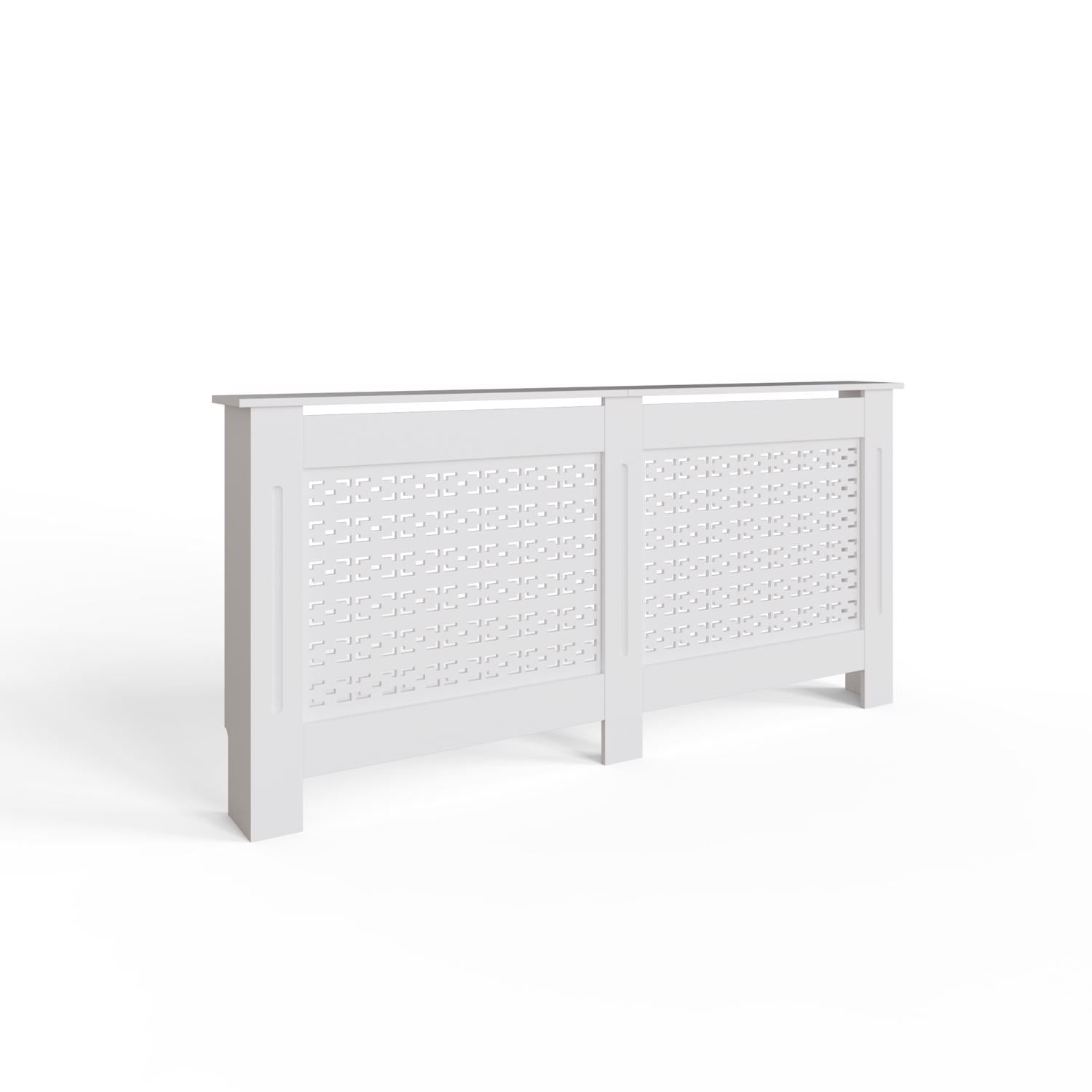 FWStyle Geometric Pattern Extra Large White Radiator Cover