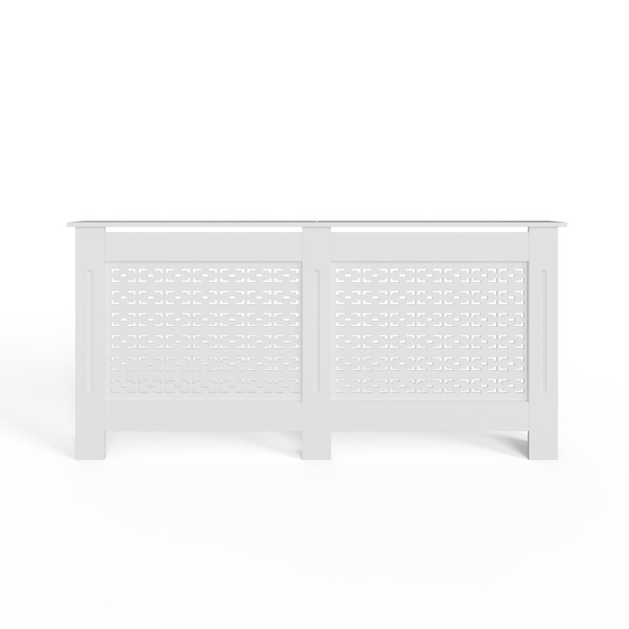 FWStyle Geometric Pattern Extra Large White Radiator Cover