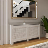FWStyle Geometric Pattern Extra Large White Radiator Cover