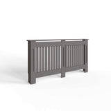 FWStyle Vertical Slat Large MDF Grey Radiator Cover