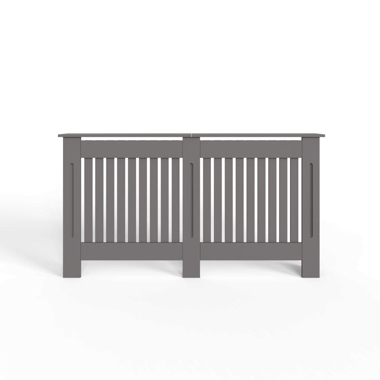 FWStyle Vertical Slat Large MDF Grey Radiator Cover