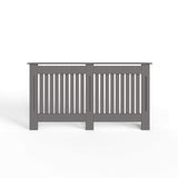 FWStyle Vertical Slat Large MDF Grey Radiator Cover