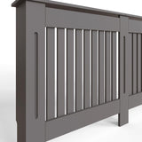 FWStyle Vertical Slat Large MDF Grey Radiator Cover