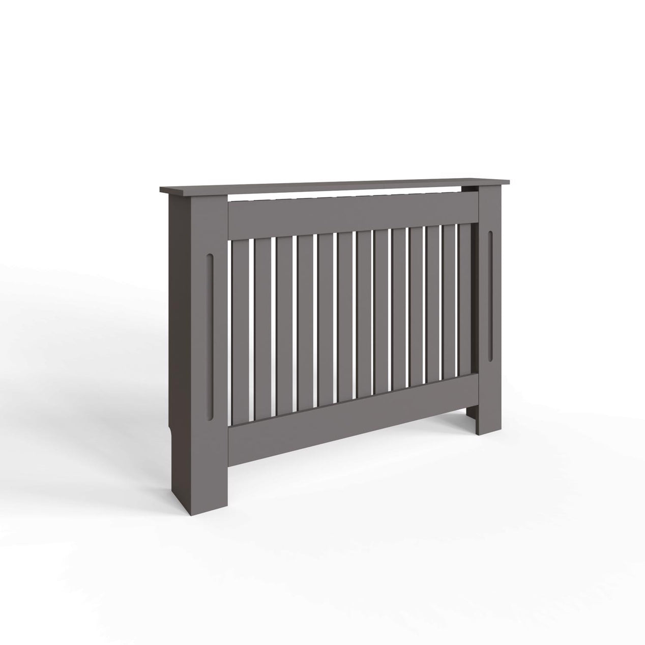FWStyle Vertical Slat Medium MDF Grey Radiator Cover