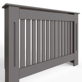 FWStyle Vertical Slat Medium MDF Grey Radiator Cover
