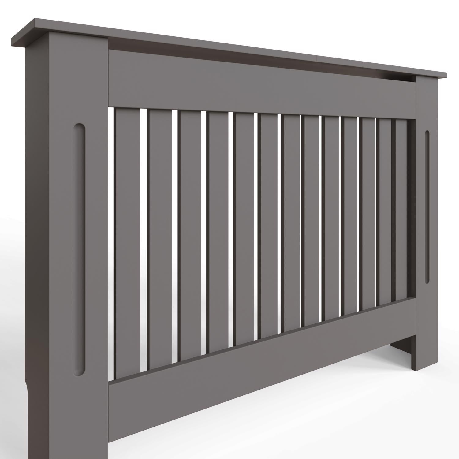 FWStyle Vertical Slat Medium MDF Grey Radiator Cover