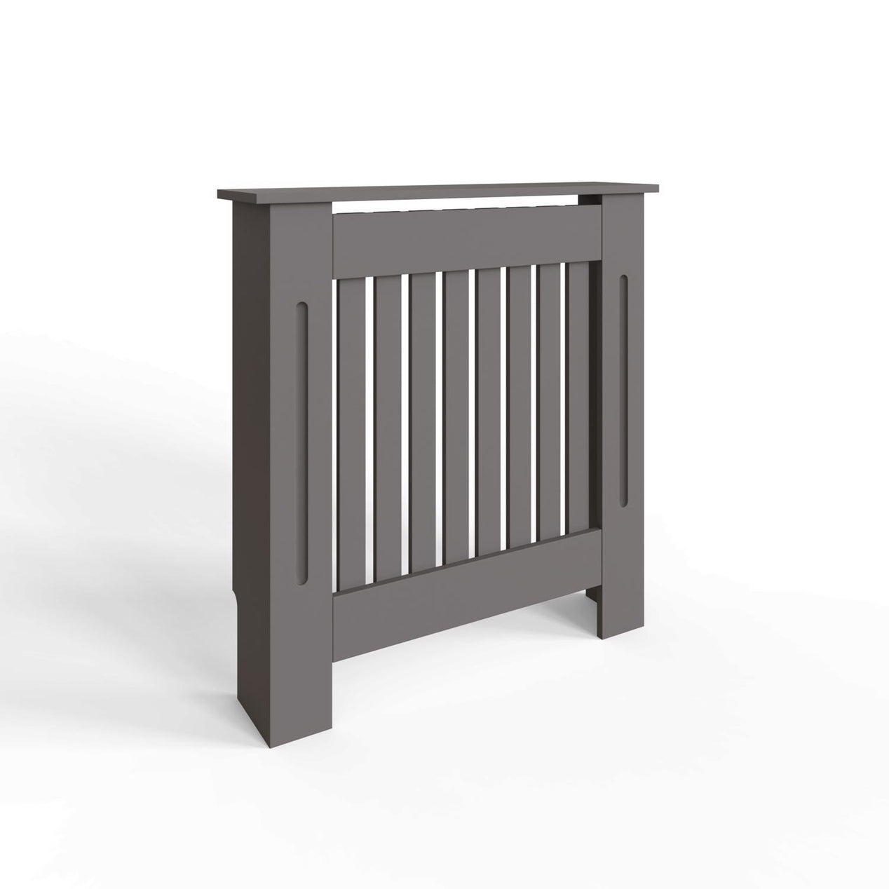 FWStyle Vertical Slat Small MDF Grey Radiator Cover
