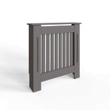 FWStyle Vertical Slat Small MDF Grey Radiator Cover