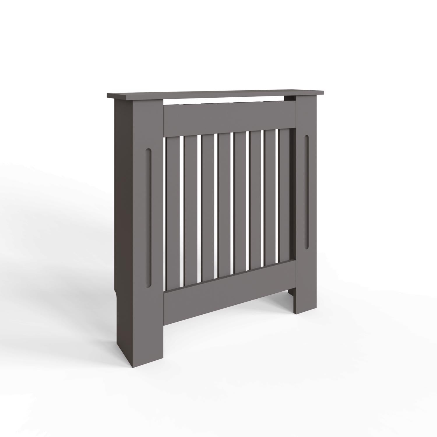 FWStyle Vertical Slat Small MDF Grey Radiator Cover