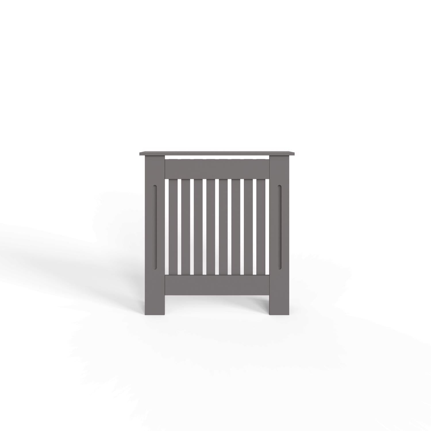 FWStyle Vertical Slat Small MDF Grey Radiator Cover