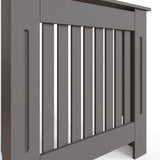 FWStyle Vertical Slat Small MDF Grey Radiator Cover