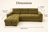Hannah Reversible Storage Sofa Bed