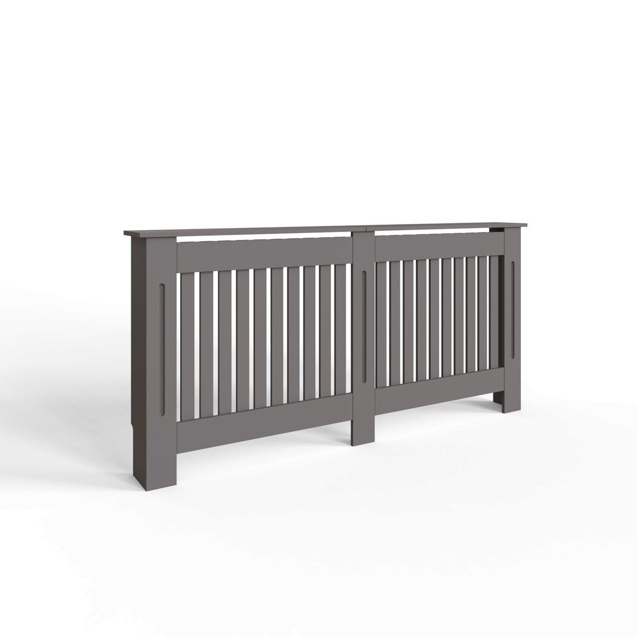 FWStyle Vertical Slat Extra Large MDF Grey Radiator Cover
