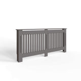 FWStyle Vertical Slat Extra Large MDF Grey Radiator Cover