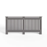 FWStyle Vertical Slat Extra Large MDF Grey Radiator Cover