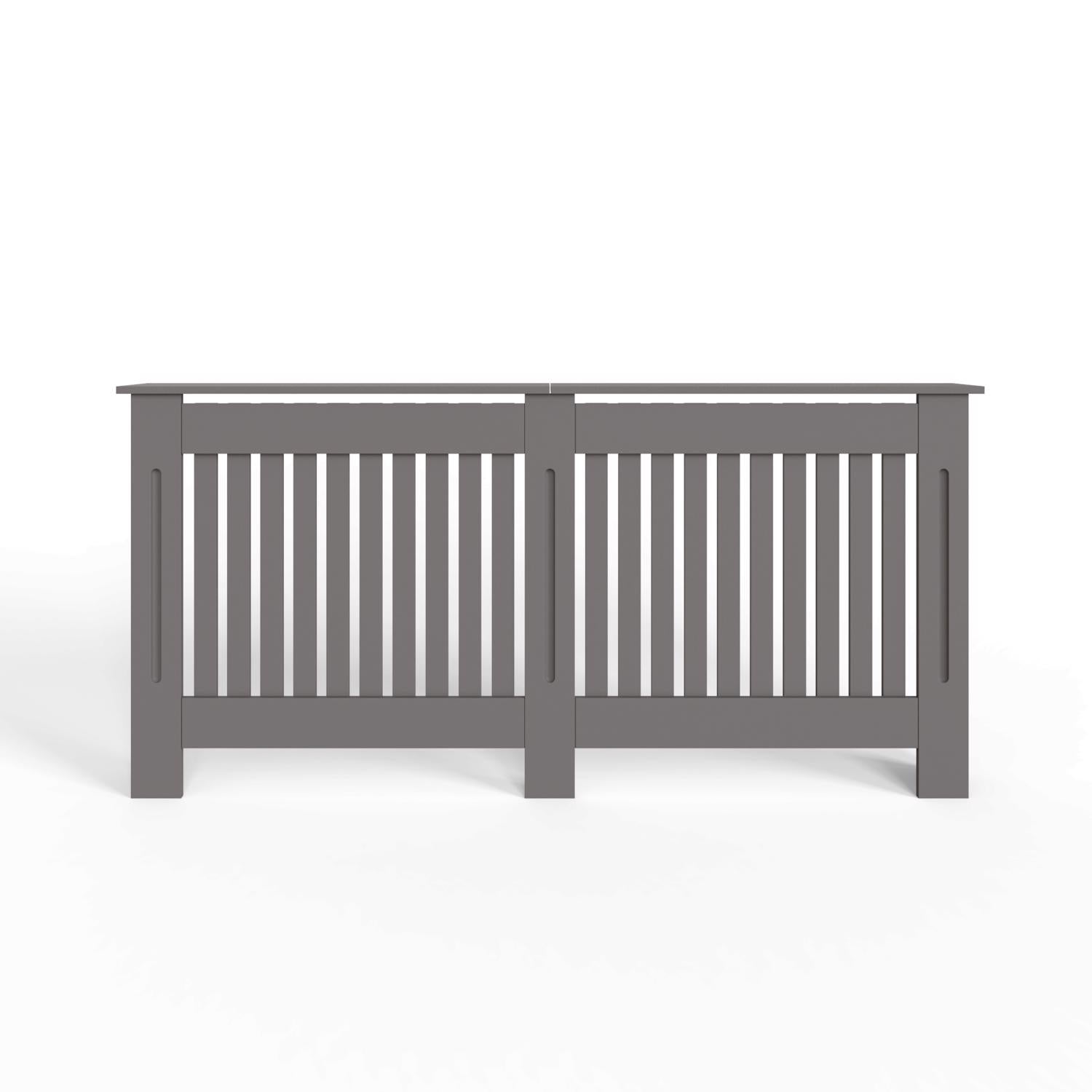 FWStyle Vertical Slat Extra Large MDF Grey Radiator Cover