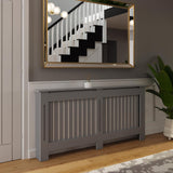 FWStyle Vertical Slat Extra Large MDF Grey Radiator Cover