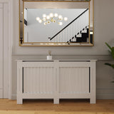 FWStyle Vertical Slat Large MDF White Radiator Cover