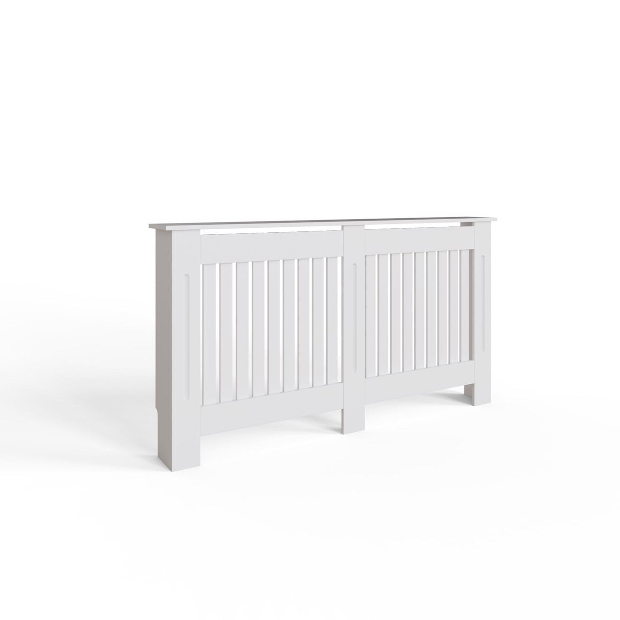 FWStyle Vertical Slat Large MDF White Radiator Cover